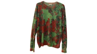 Dries Van Noten Women's Sweater, Green Sparkle, Medium