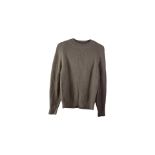 Joseph Crew Neck Jumper, Cobble Stone, Size XS