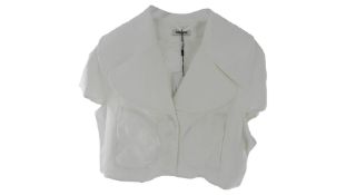 Max & Moi Victory White Jacket, Size 36