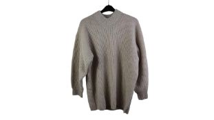 By Malene Birger Women's Disma Chunky Wool Pullover, Oyster Gray, Size M, Q70457010Z