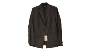 A.P.C. Savannah Single-Breasted Wool Blazer, Heather Grey, Size 36