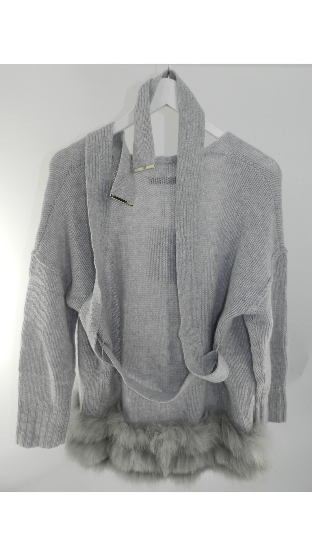 Max & Moi Cashmere Cardigan, Grey, Size XS - Image 2 of 5