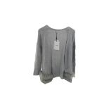 Max & Moi Cashmere Cardigan, Grey, Size XS