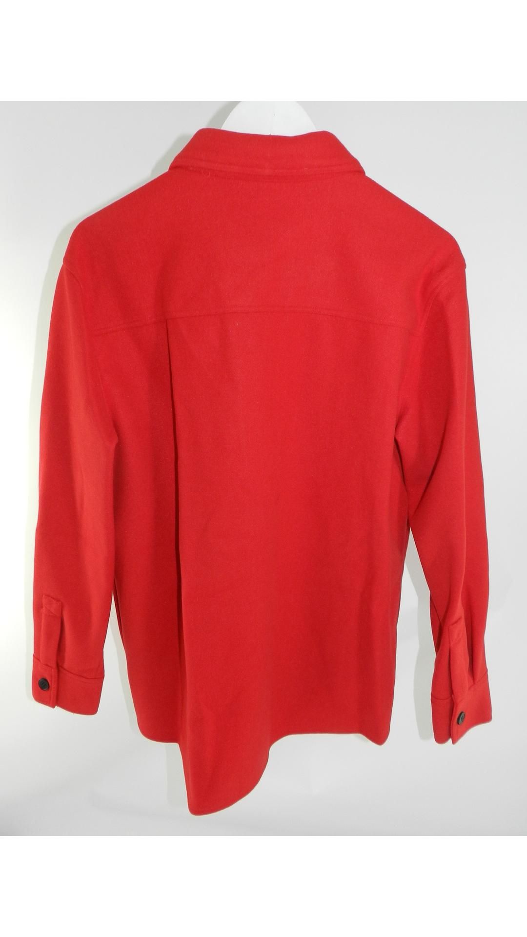 Karl Lagerfeld Paris Women's Athleisure Over Shirt Jacket, Red, Size L - Image 2 of 6