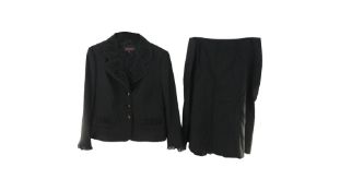 Escada Women's Skirt Suit, Black, Jacket Size 42, Skirt Size 44. New, No Tags