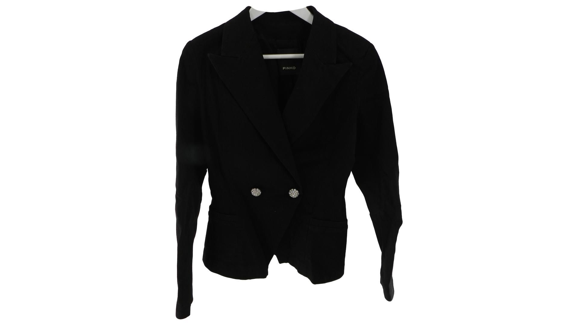 Pinko Women's Nicky Giacca Suit Jacket, Black, Size 44