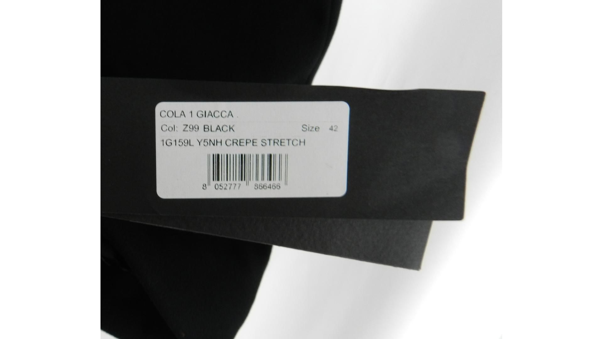 Pinko Cola 1 Crepe Jacket with Belt. Black, EU 42 - Image 5 of 5