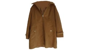 Michael Kors Women's Trench Coat, Dark Camel, Mark On Front, Size OX