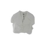 Max & Moi Victory White Jacket, Size 40