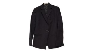 A.P.C. Savannah Single-Breasted Wool Blazer, Dark Navy, Size 34