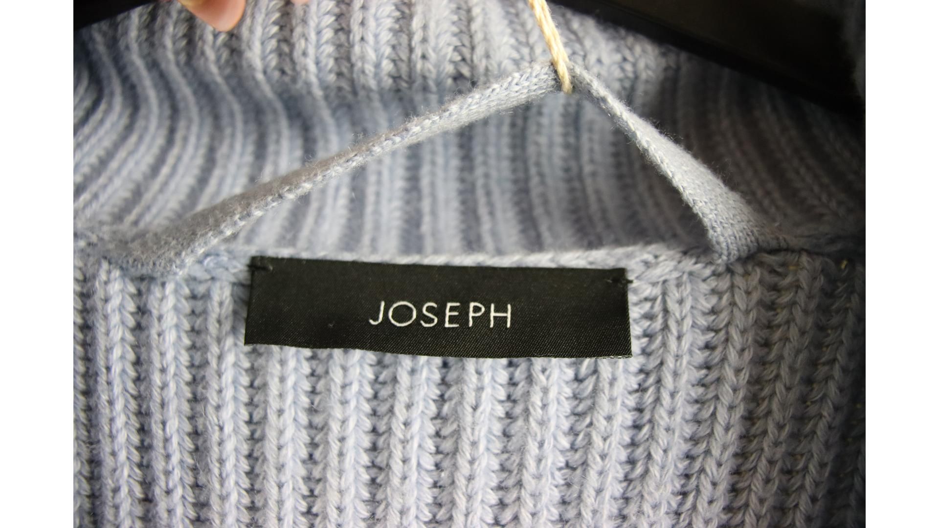 Joseph Belted Wool Luxe Long Cardigan, Horizon, Size S - Image 4 of 5