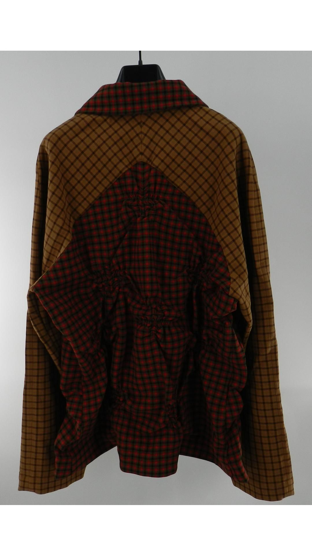 Marc Jacobs X Kiko Kostadinov Women's Heaven Star Button Up Check Jacket, Red/Brown, X-Large - Image 2 of 5