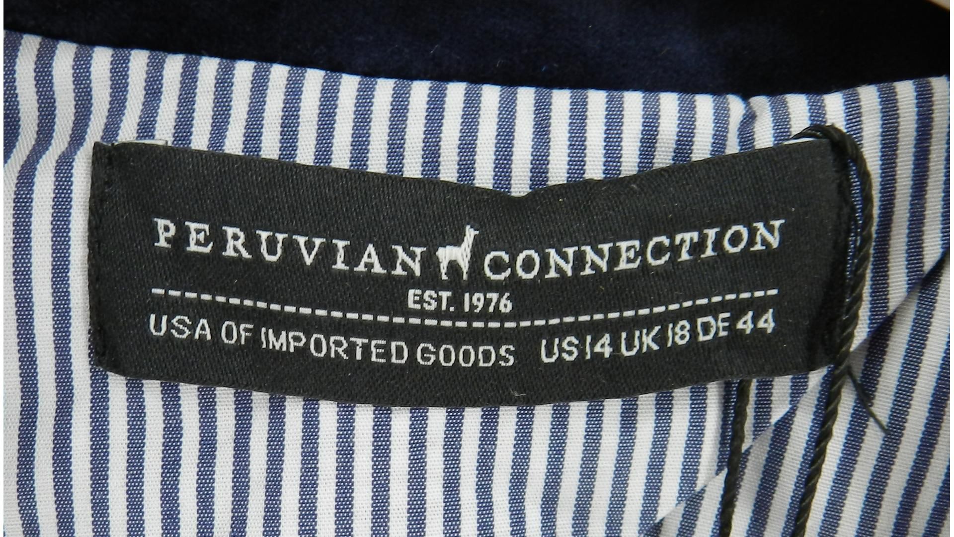 Peruvian Connection Women's Sapphire Hendricks Blazer, Blue, UK 18 - Image 3 of 4