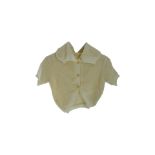 Jacquemus Women's Le Cardigan Campana Crop Top, Off White, Size 38