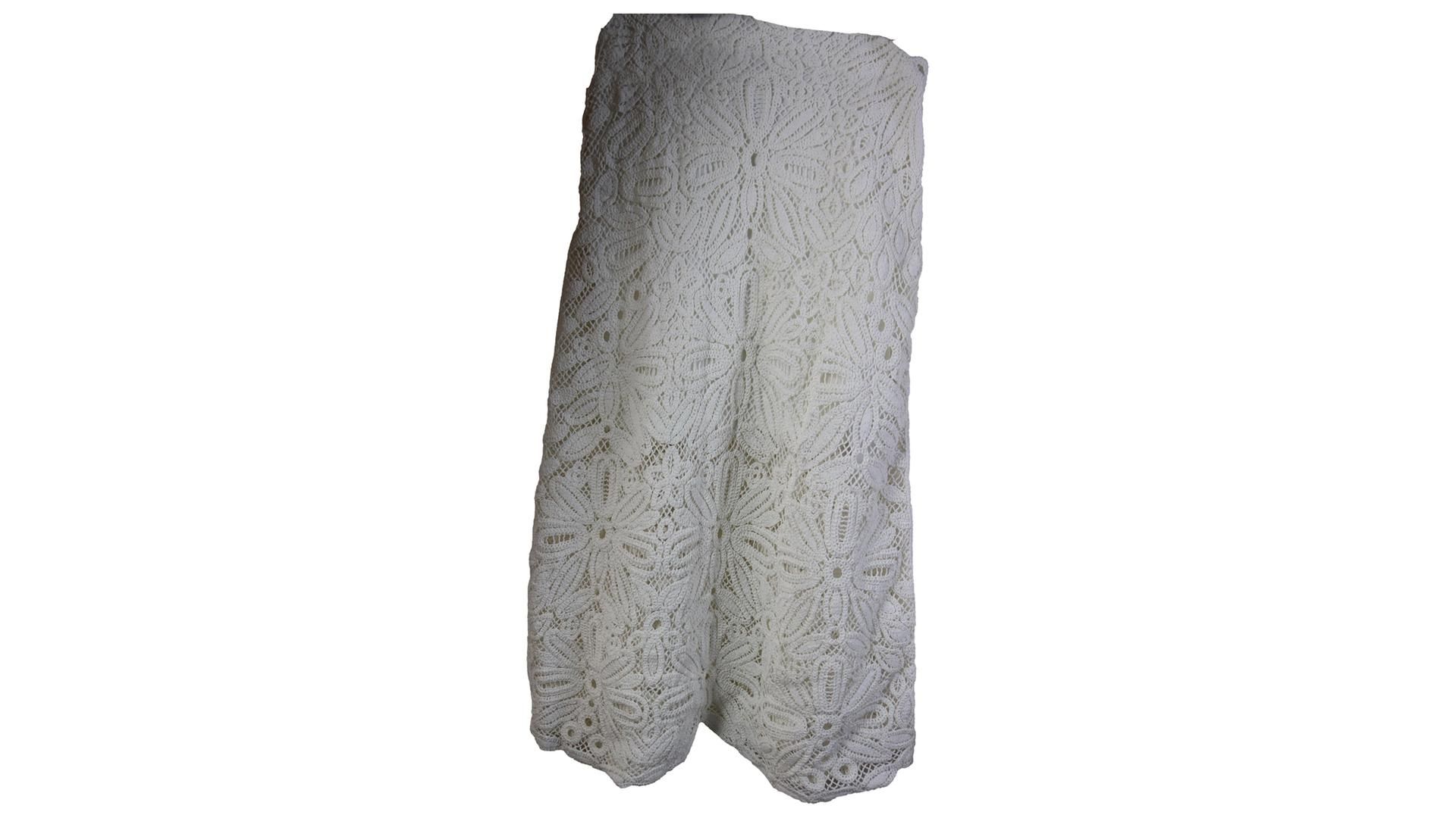 Maje 223 Jarkety Knitted Skirt, White, Size T36