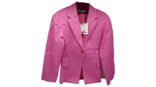 Jacquemus Fresa Twill Blazer Jacket, Pink, EU 32