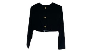 Yomi Women's Cropped Blazer Jacket In Black, Small