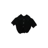 Jacquemus Women's Le Cardigan Campana Crop Top, Black, Size 38