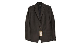 A.P.C. Savannah Single-Breasted Wool Blazer, Heather Grey, Size 34