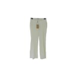 Michael Kors Wool Gab Haylee Flare Trousers, Ivory Cream, Size O
