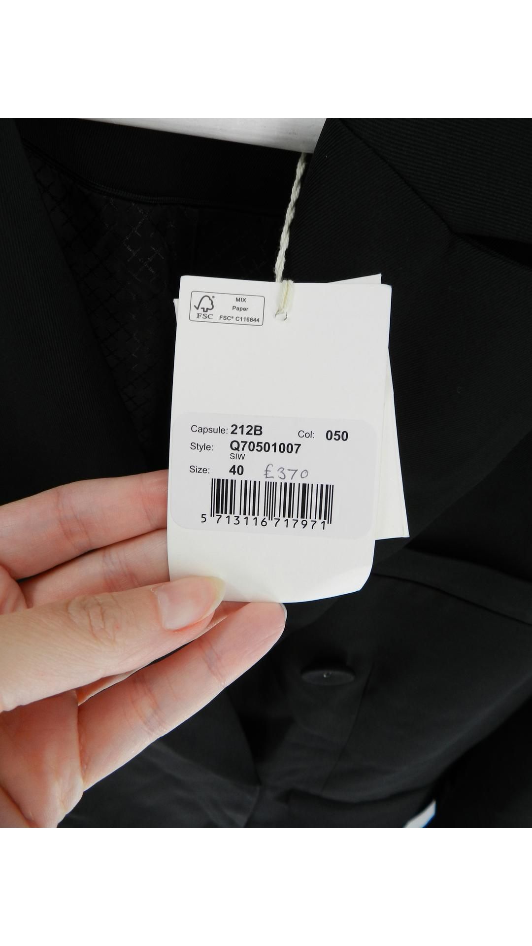 Malene Birger Siw Twill Blazer, Black, EU 40 - Image 4 of 4