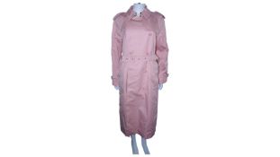 Burberry Gabardine Trench Coat, Pink, UK 6