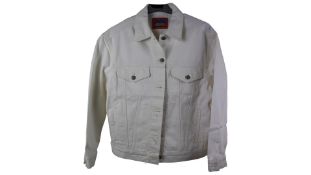 Acne Studios Women's 1998 Denim Jacket, White, UK 32