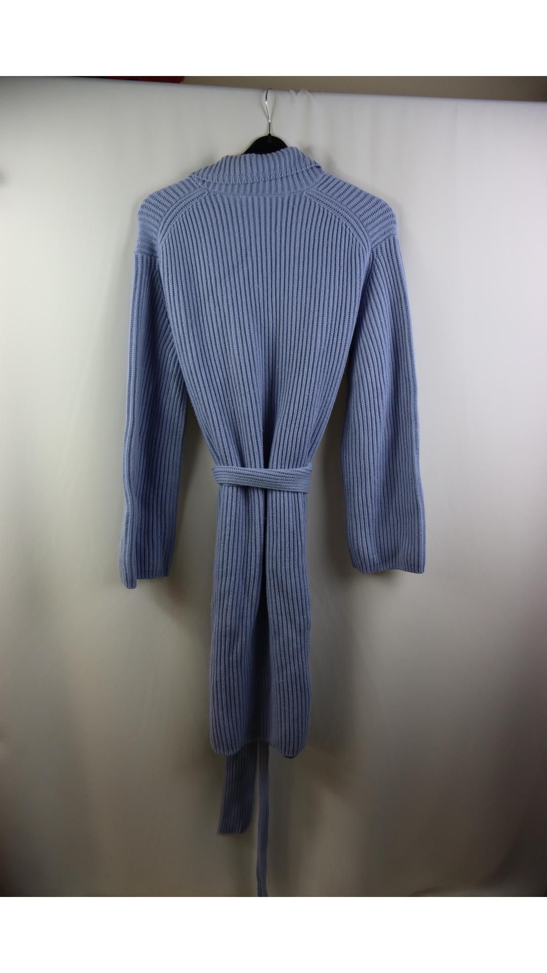 Joseph Belted Wool Luxe Long Cardigan, Horizon, Size S - Image 2 of 5