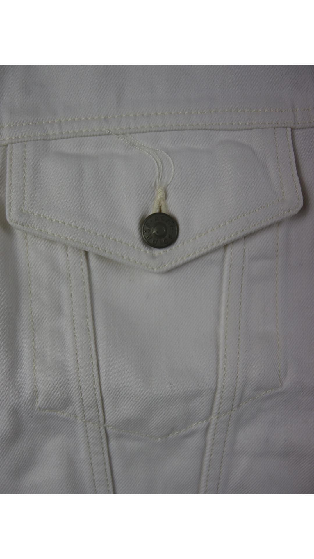 Acne Studios Women's 1998 Denim Jacket, White, UK 32 - Image 3 of 4