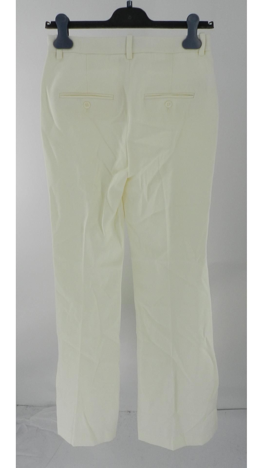 Michael Kors Wool Gab Haylee Flare Trousers, Ivory Cream, Size O - Image 2 of 5