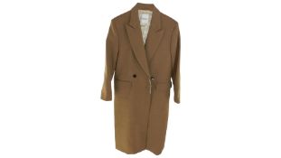 Sandro Oversized Straight-Cut Coat, Size FR 34