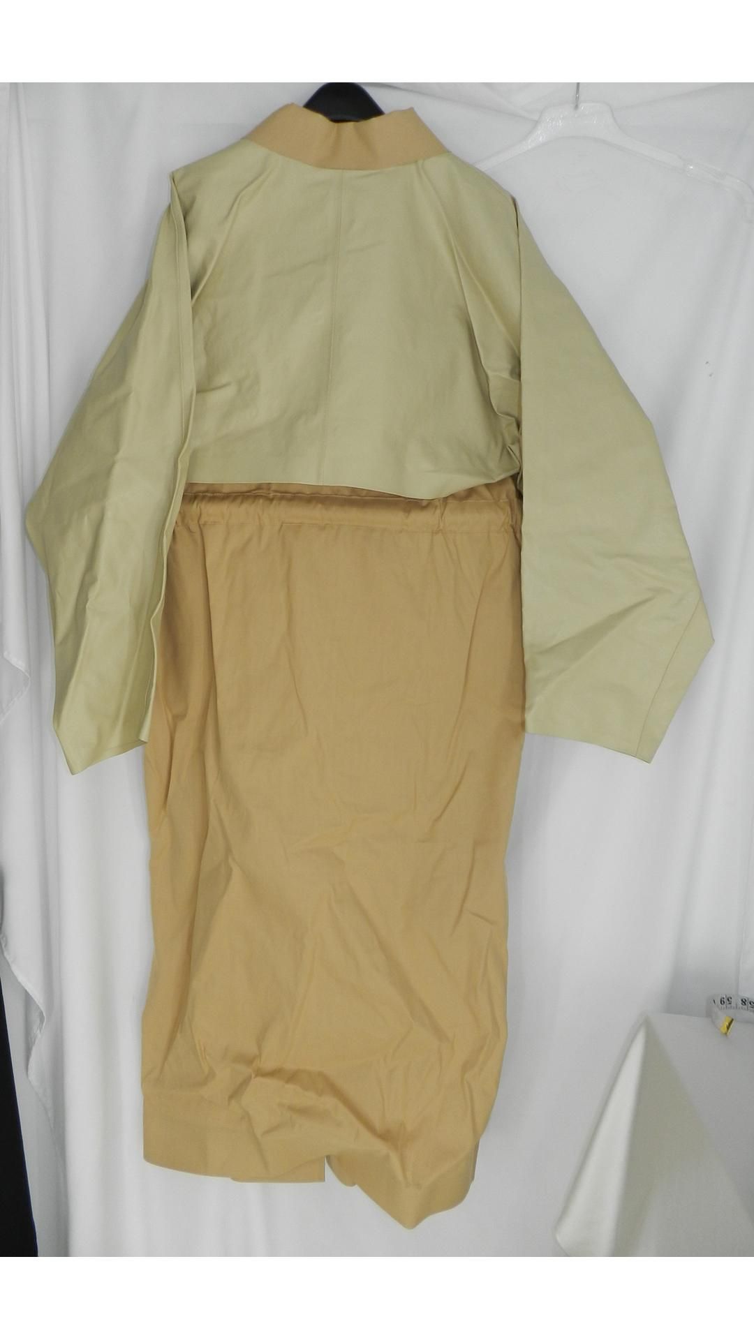 Kassel Editions Cape Drawstring Long Trench Coat, Beige/Sand, Size L - Image 2 of 4