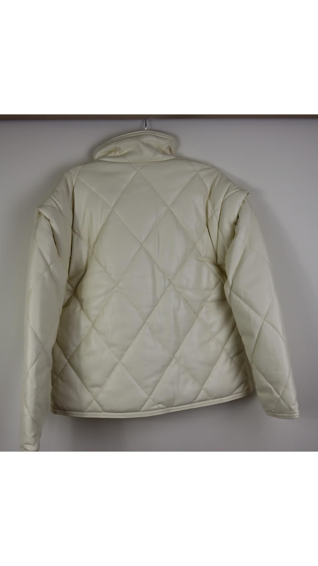 Apparis Women's Puffer Jacket, Ivory, Size S - Image 2 of 4