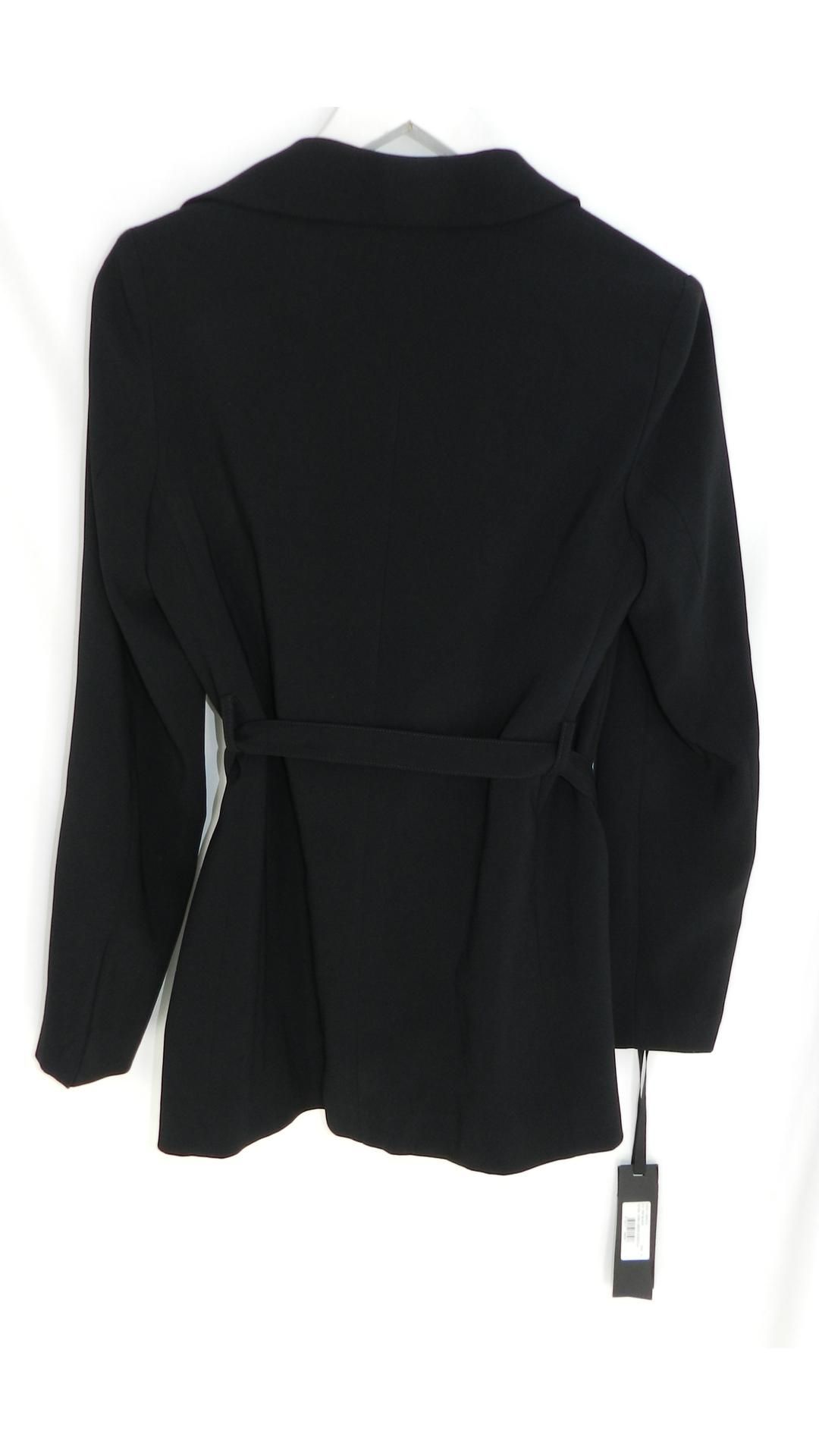 Pinko Cola 1 Crepe Jacket with Belt. Black, EU 42 - Image 2 of 5