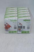 Ten Boxes of 100 Pieces Wago Splicing Connector with Levers, 4 Mm², 2-Conductor, 221-412