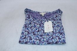 Two Seasalt Cornwall Appletree T-Shirts to include 1x UK 10, 1x UK 14, All Bellflower Bilberry