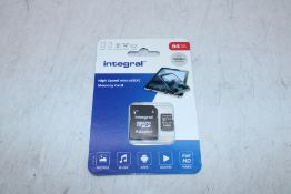 Ten Integral 64GBB Micro SD Cards with Adapter