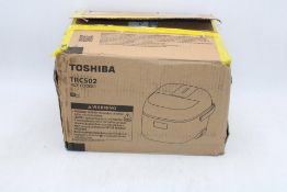 Toshiba TRCS02 Rice Cooker, White, Non-UK Plug. Box damaged, Not checked