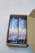 Twelve packs of Oral-B Kids Spiderman Replacement Toothbrush Heads, Aged 3 Years and Above, 4 Per Pk