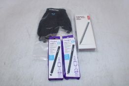 Assorted IT items to include 1x Logitech Trueforce Racing Gloves, Black, 1x Lenovo Tab Pen Plus, 2x