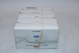 Four X-Sense Battery Operated Carbon Monoxide Detectors, White. Some Boxes damaged