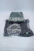 Two Guinness items to include 1x Arron Knit 1/4 Zip Jumper, Green, Size L, 1x Brewed In Dublin T-Shi