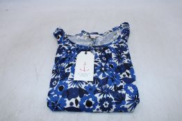 Three Seasalt Cornwall Appletree T-Shirts to include 1x UK 12, 2x UK 14, All Screen Print Floral Car