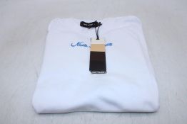 Nude Project Peach Tee Shirt, White, Size S