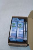 Fourteen packs of Oral-B Pro Precision Clean Electric Toothbrush Heads, 4 Per Pk