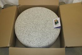 Noo.ma Folk Pouf, Clay Grey Melange. Box damaged