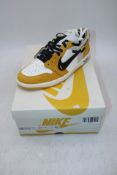 Nike Air Jordan 1 Retro Low OG, Yellow Ochre UK 10, Oil Mark to Right Heal. Box damaged