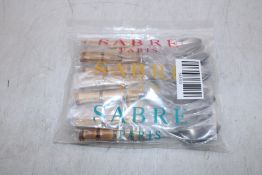 Twelve Sabre Paris Panda Bamboo Teaspoons, Stainless Steel