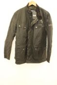 Barbour Tourer Duke Wax Jacket, Black, Size XL