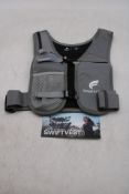 Three Swifter Hands Free Hydration Running Vest, Grey/Black Size M/L